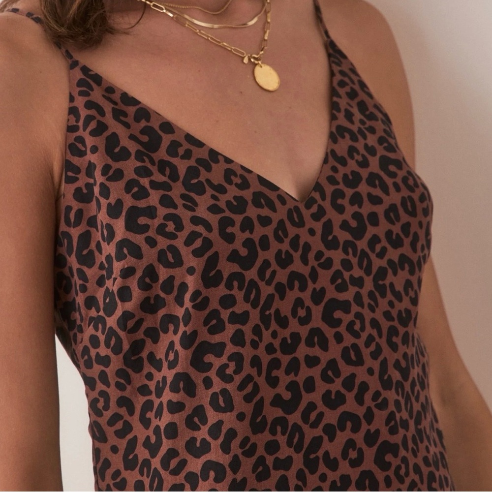 Marine Layer Leopard Print Maxi Dress - Picture 3 of 8